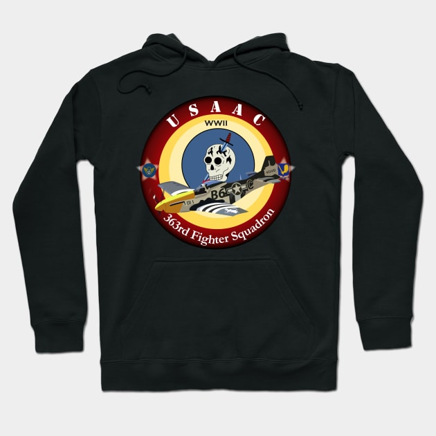 363rd Fighter Squadron - P51 Mustang Hoodie by twix123844